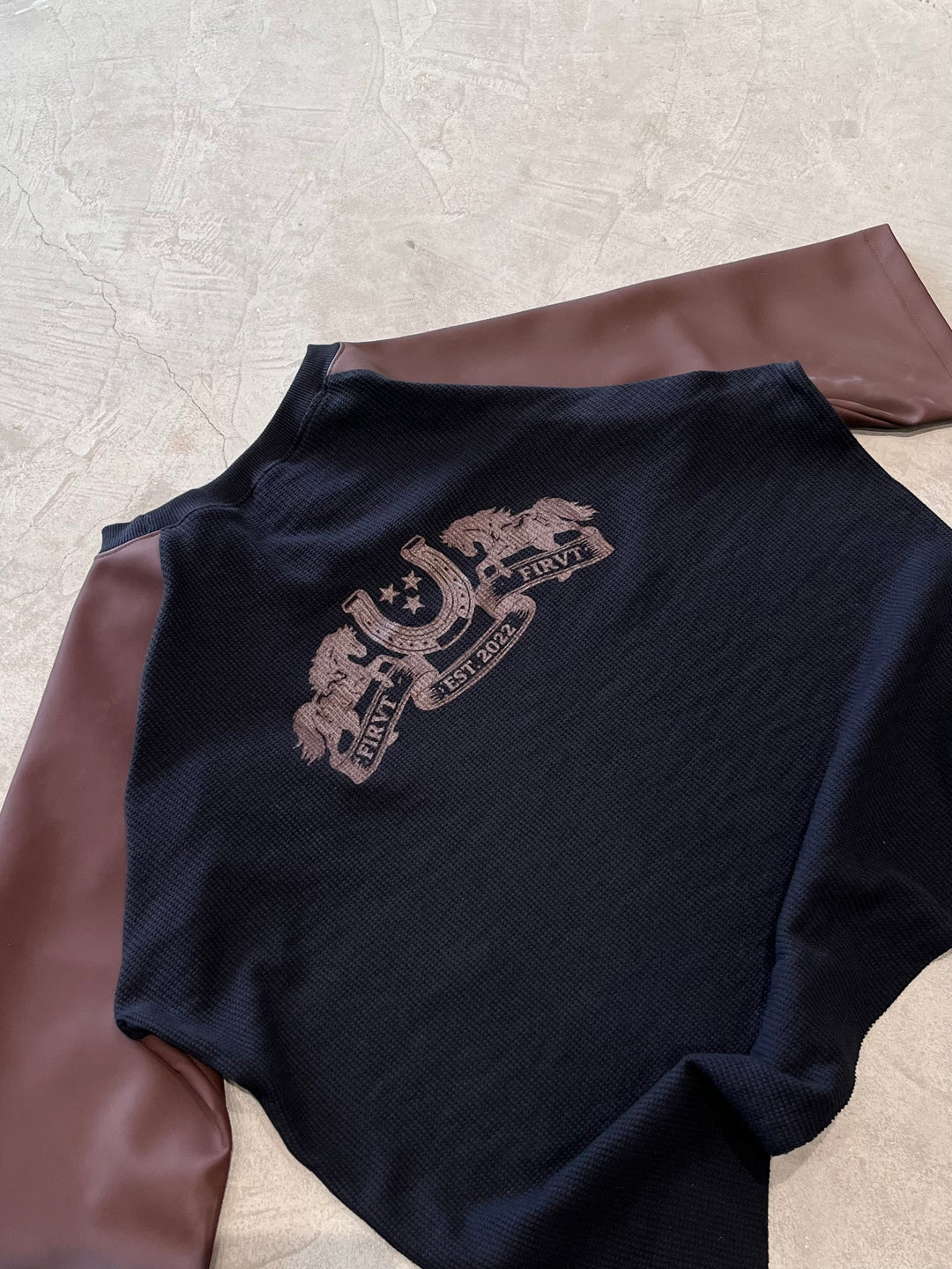 OUTLAW LEATHER WAFFLE T-SHIRT - Image 4