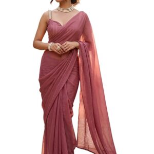 NIRLABH"Women’s Rangoli Crush Fabric Saree | Fancy Traditional Party Saree Collection with Blouse Piece