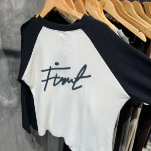 RAGLAN WAFFLE NAVY T-SHIRT