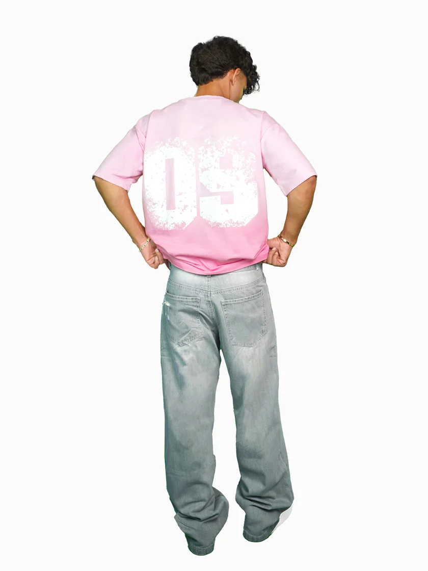 09 PINK OMBRE WASHED T-SHIRT - Image 8