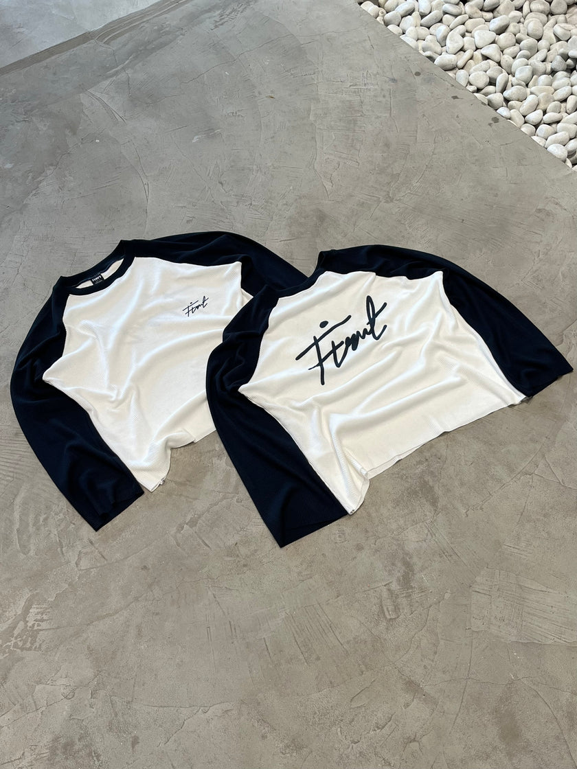 RAGLAN WAFFLE NAVY T-SHIRT - Image 5