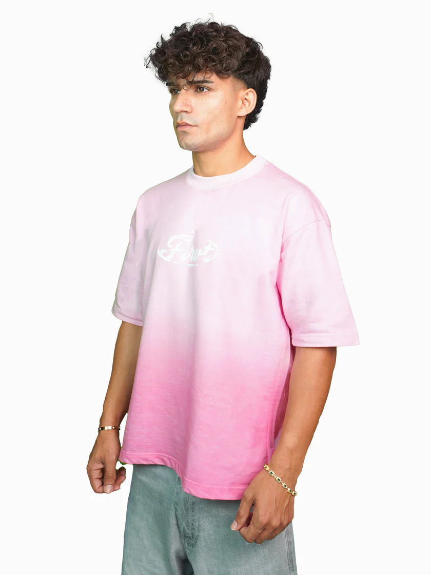 09 PINK OMBRE WASHED T-SHIRT - Image 6