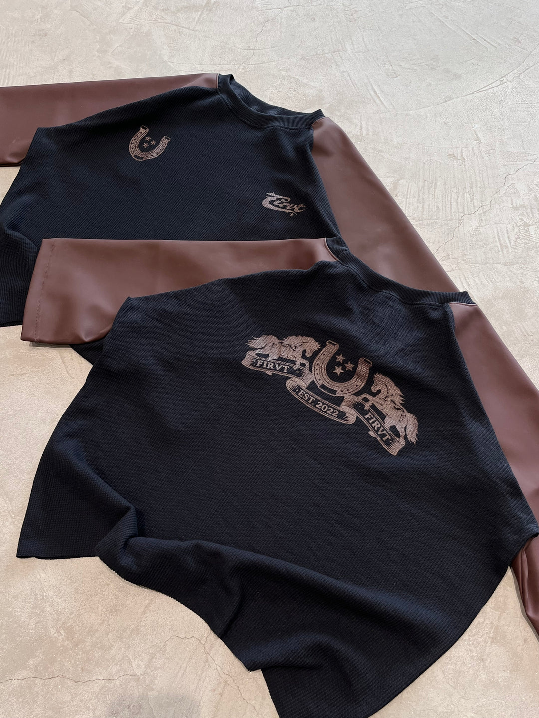 OUTLAW LEATHER WAFFLE T-SHIRT - Image 2