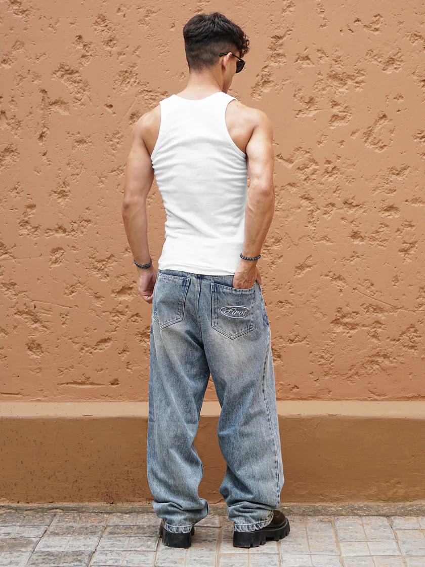BLUE WASHED DENIM