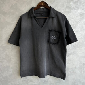 FIRVT CHARCOAL WASHED POLO