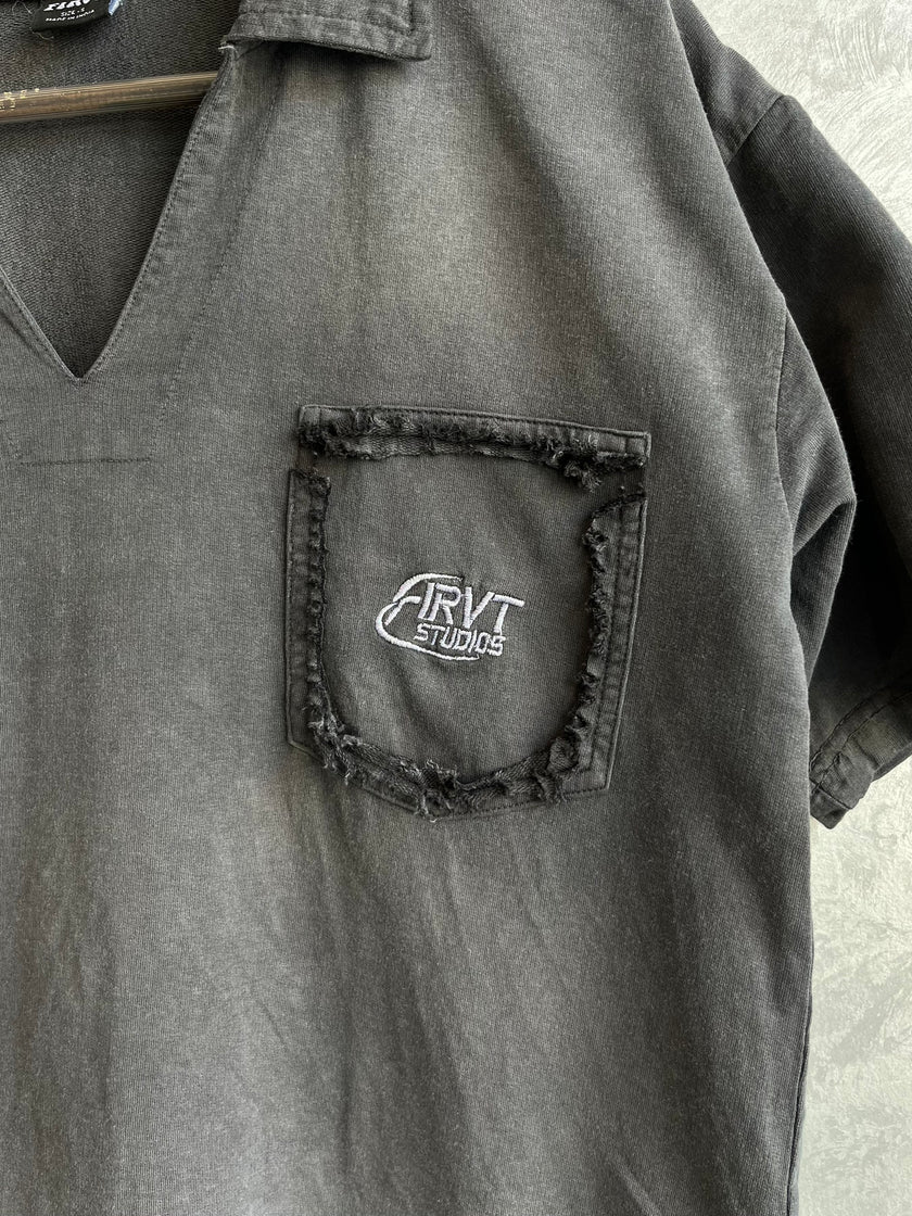 FIRVT CHARCOAL WASHED POLO - Image 5